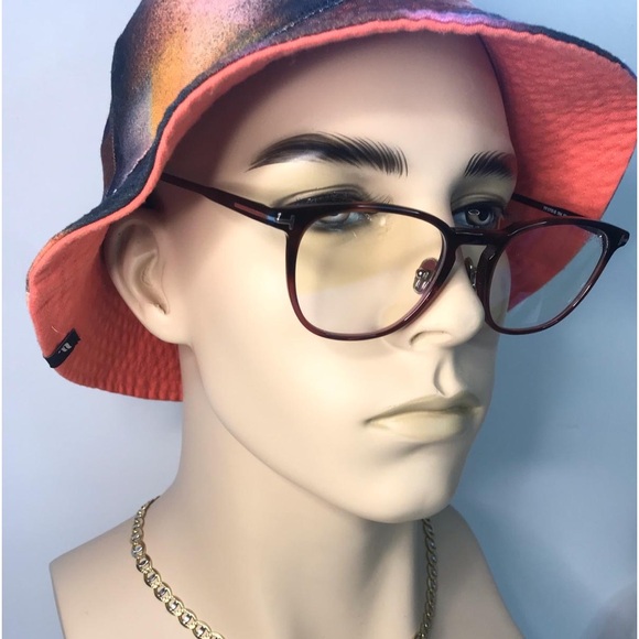 New Authentic TOM FORD TF5700-B 052 BLUE CONTROL Eyeglasses - Picture 1 of 16